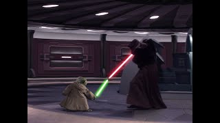 Star Wars Episode III  Revenge of the Sith  Yoda VS Palpatine Darth Sidious  4K ULTRA HD [upl. by Elyl]