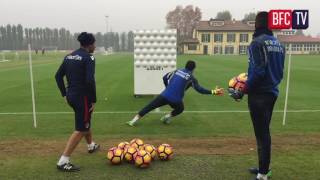 Allenamento dei portieri in preparazione di BFCEmpoli [upl. by Champ]