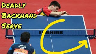 BACKHAND SERVE tutorial  Same motion Different SPIN [upl. by Eedyak]