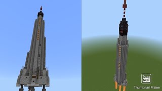 Minecraft Mercury Atlas Rocket Tutorial [upl. by Nagaem]