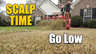 Scalping Bermuda Lawns a Critical Spring Step [upl. by Kissie629]