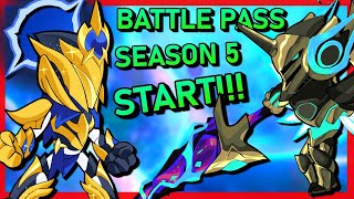 Brawlhalla BATTLE PASS SEASON 5 LAUNCH • ALL ITEMS Overview  1v1 Gameplay [upl. by Yoral]