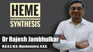 Heme synthesis pathway with mnemonic [upl. by Noired]