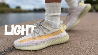 Did You Know They Could Do This Yeezy 350 Light Review amp On Foot [upl. by Analrahc]