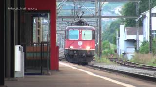 Züge an einem lauem Sommerabend in DänikenSchweizer BahnenSwiss Trains [upl. by Pavier]