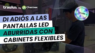 Di ADIÓS a las pantallas LED aburridas con los cabinets FLEXIBLES Traulux TRent FLEX [upl. by Arahsit]