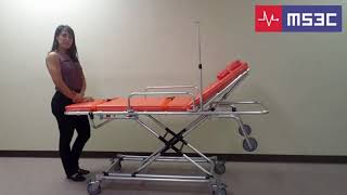 MS3C 400X Lightweight X Frame EMS Ambulance Stretcher HD [upl. by Osmen614]