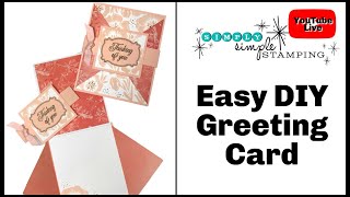 🔴 Triangle Gate Fold Cards A Fun and Creative Greeting Card You Can Make [upl. by Deach]