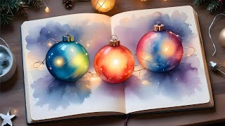 Create Your Own MAGICAL Christmas Ornaments with Watercolor Painting [upl. by Lirrehs410]