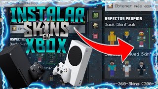 Como instalar skins personalizadas en XBOX Minecraft 121x ✨👀 [upl. by Bobbee]