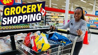 How much do we spend on Grocery in Canada Grocery shopping haul [upl. by Idnaj]