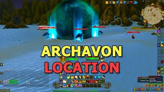 WoW Archavon The Stone Watcher Location 20th Anniversary [upl. by Ender]