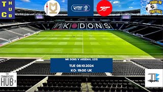 EFL Trophy Live MK Dons v Arsenal U21s Alternative Audio Commentary [upl. by Wanyen180]