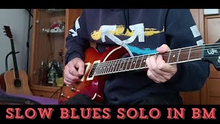 Slow Blues Guitar Solo in Bm [upl. by Sivahc]