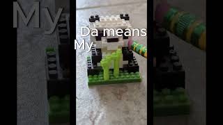 best friend  panda nano block 48 nanoblock nanoblocks panda [upl. by Craven]