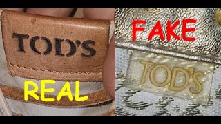 Tods shoes real vs fake How to spot original Tods footwear [upl. by Waldron]