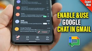 How to enable and use google chat in gmail apps  Full Guide [upl. by Romo486]