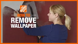 How to Remove Wallpaper  The Home Depot [upl. by Yborian]