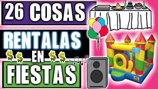 26 COSAS QUE PUEDES RENTAR EN LAS FIESTAS [upl. by Airyt824]