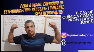 Pega a Visão Exercício de Estequiometria Reagente Limitante sem Neura🔥📚 [upl. by Hammad]