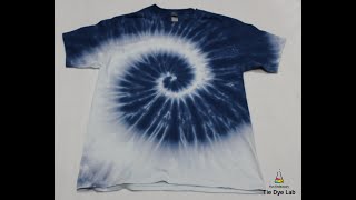 How To Make A Single Color Spiral Tie Dye [upl. by Alohs]