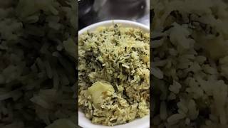 Short 108lunchboxrecipe palak soya granules pulaorecipe [upl. by Eartnoed]