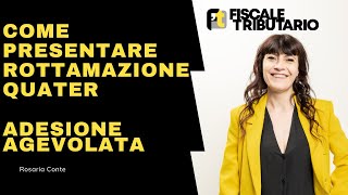 Come richiedere la rottamazione quater delle cartelle esattoriali  definizione agevolata  tutorial [upl. by Anaugal33]