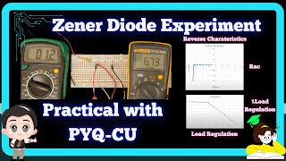 To Study the Reverse Characteristics of Zener Diode and Study the Load and Line Regulation [upl. by Linoel405]