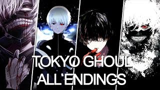 All Tokyo Ghoul Endings full 14 [upl. by Sivrup]