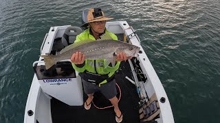 Fishing for Jewfish Flathead Reds and Tailor Lake Macquarie [upl. by Ohcamac568]