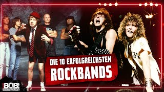 Die 10 erfolgreichsten Rockbands [upl. by Naujet]