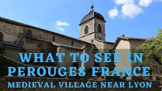 Perouge France Medieval Walled Village Near Lyon One of The Best Villages in France [upl. by Tlok]