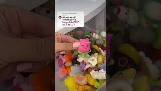 ALL PINK EMOJI FIDGET CHALLENGE level  HARD  👅🪱🧠🌷🎀🐖🦩 shorte [upl. by Walliw]