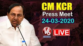 CM KCR Press Meet On Telangana LockDown LIVE Updates  V6 Telugu News [upl. by Kesia]