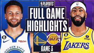 6 WARRIORS at 7 LAKERS  FULL GAME 3 HIGHLIGHTS  May 6 2023 [upl. by Samoht]