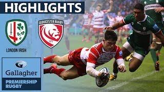 London Irish v Gloucester  HIGHLIGHTS  Young Flyers Star in Tight Game  Gallagher Premiership [upl. by Delp824]