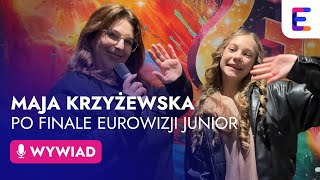 MAJA KRZYŻEWSKA na gorąco po finale Eurowizji Junior 2023 Jak zareagowała na 6 miejsce Polski [upl. by Parthinia99]