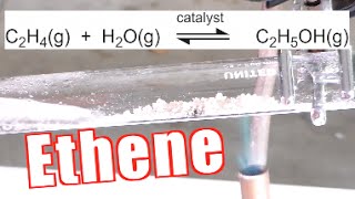 How to Make Ethene Ethylene  Catalytic Dehydration of Ethanol [upl. by Devi]