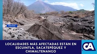 Ejército despliega elementos por lahares ante alta actividad del volcán de Fuego [upl. by Oiragelo942]