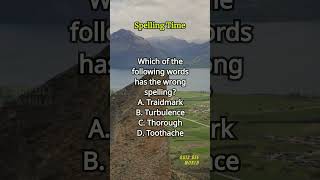 Spelling Time 480 spelling englishlearning englishvocabulary questions quiz [upl. by Margret828]