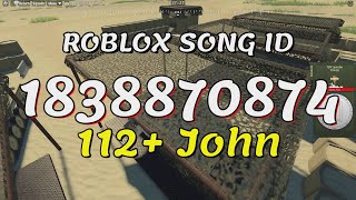 112 John Roblox Song IDsCodes [upl. by Durnan]