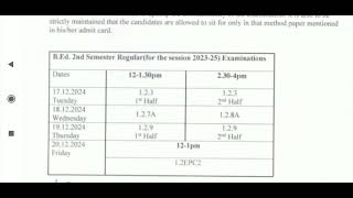 Bed 2nd sem exam DATE Change  bsaeu [upl. by Eekorehc231]