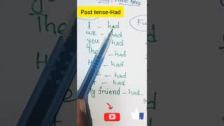 Past tense with had verb shorts englishshorts2024 englishteaching202 englishgrammar2024english [upl. by Airtina398]