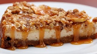 Caramel Apple Crumble Cheesecake [upl. by Derinna]