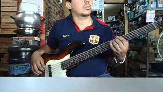 calice chico buarque el gagon bass cover [upl. by Kimmie]