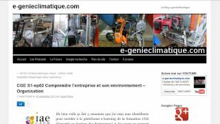 CGE S1ep02 Comprendre lentreprise et son environnement  Organisation [upl. by Ardnusal]