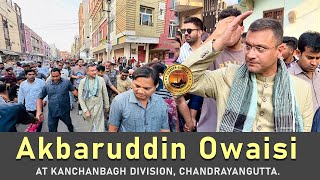 Akbaruddin Owaisi alongside Noor Owaisi campaigned for Barrister Asaduddin Owaisi in Lalitabagh [upl. by Aivull]