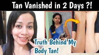 Truth Behind My Body Tan Removal 🥰 Tan removal for clear skin [upl. by Augustine]