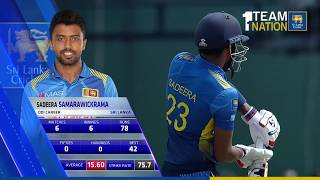 Sadeera Samarawickrama 54 vs England in 5th ODI at RPICS [upl. by Studnia]