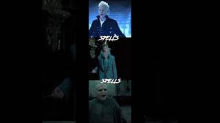 Gellert Grindelwald vs Albus Dumbledore vs Lord Voldemort battle harrypotter edit shorts [upl. by Heall]